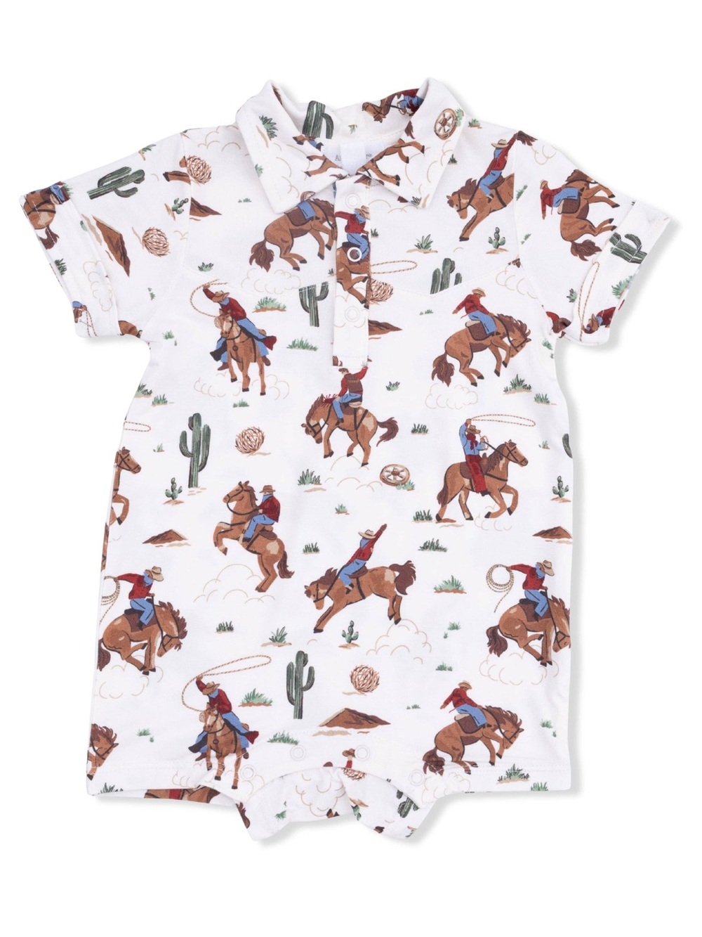 Angel Dear Buckaroo Cowboy Shortie Romper 3-6 18-24 months